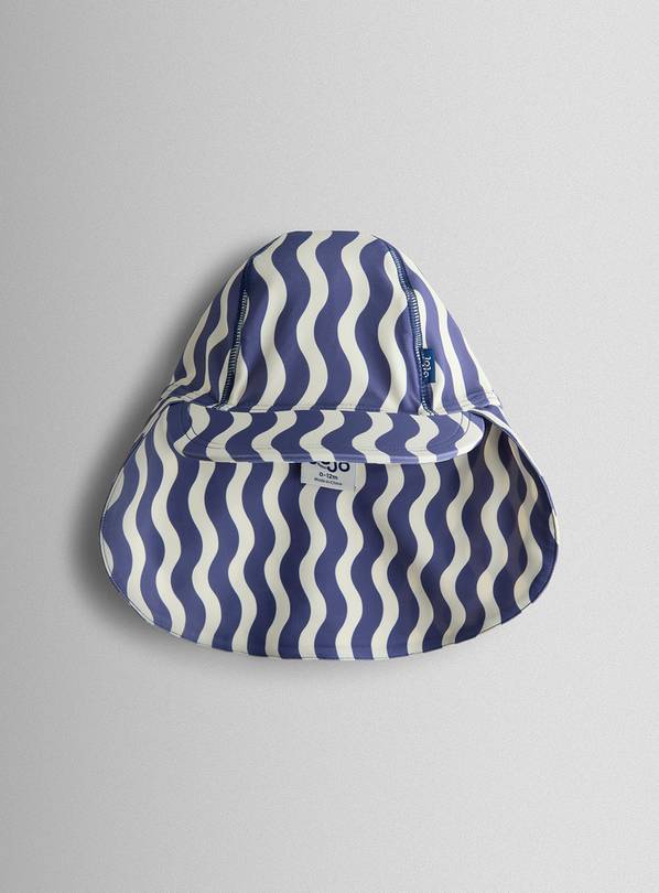 JOJO MAMAN BÉBÉ Wavy Stripe Sun Protection Hat 0-12 Months
